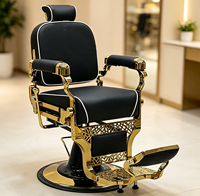 Fauteuil de barbier pivotant et inclinable hydraulique pour salon de coiffure, coupe de cheveux, rasage de barbe, mobilier de salon de beauté