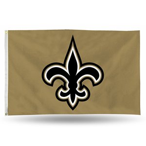 Promotion 32 équipes de la NFL 3 * 5ft 100% Polyester Rondelles en laiton durables intérieures et extérieures Double face New <span class=keywords><strong>Orleans</strong></span> Saint Flag - Product Image 1