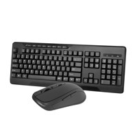 OEM ODM Kustom Keyboard dan Mouse Combo Nirkabel 2.4G 104-Tombol dengan Tombol Fungsi Multimedia untuk Penggunaan Kantor PC
