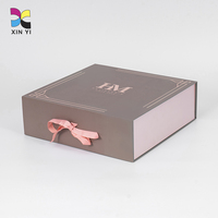 Boîte d'emballage en carton rigide magnétique personnalisée avec logo, taille sur mesure, recyclable, boîte cadeau pliante de luxe avec couvercle magnétique