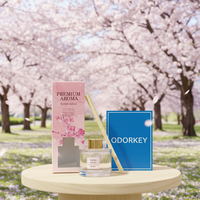 Diffuseur de parfum en verre écologique aux senteurs de fleurs de cerisier, 90 ml, non toxique, pour la maison, le bureau, la chambre, cadeaux pour femmes, Odorkey