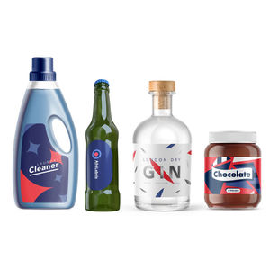 Etiqueta Negra Etiquetas para botellas de cerveza Etiqueta para el cuello de la botella de whisky - Product Image 2