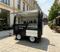 Remorque alimentaire multifonctionnelle certifiée DOT en tôle galvanisée, remorque alimentaire remorquable pour la vente de café