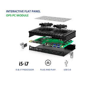 Intel Core I5 8th I7 9th Gen H Bộ Vi Xử Lý USB3.0 USB2.0 Type-C DDR4 RAM M.2 SSD Giáo Dục Tất Cả Trong Một Bảng Điều Khiển Ops PC - Product Image 2