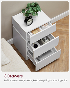 Mesa Auxiliar de Sofá <span class=keywords><strong>VASAGLE</strong></span> con 3 Cajones y Colores Ajustables para Dormitorio, Sala de Estar, Mesita de Noche Inteligente con Luz LED - Product Image 6