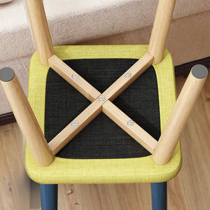 Modern Style Solid Wood <strong>Pouffe</strong> Footstool with Padded Seat for Living Room Home Hotel Bedroom or Home Office Use - Product Image 5