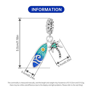 Este diseño de árbol de coco surfista es único (accesorio DIY, regalo creativo, adecuado tanto para hombres como para mujeres) - Product Image 3
