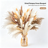 Pasokan Lintas Negara 100 Buket Seri Pampas Produsen Yunnan Bunga Kering Buatan Tangan DIY Mix & Match Grosir untuk Rumah