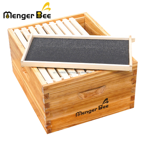 Nuevo Kit de Colmena Menger Bee de 10 Cuadros Profundos Langstroth, sin Montar, con Cuadros de Cera Esmaltada y Unión de Cola de Pato - Product Image 6