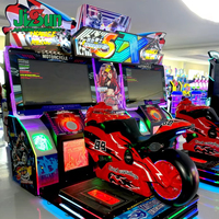 Nouveau simulateur de course moto 2026 avec cadre métallique, prise en charge de la langue espagnole, garantie 1 an - Équipement de jeu d'arcade pour 2 joueurs