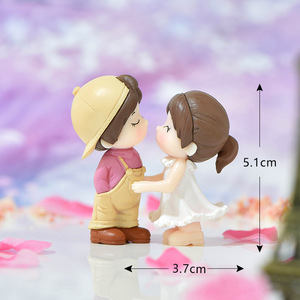 Figuras de Dibujos Animados en 2 Estilos, Pareja Bailarina de Plástico, Juguete en Miniatura DIY, Mini Manualidades de Plástico para Decoración del Hogar y Jardín - Product Image 6