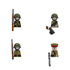 Ladrillos de Construcción de la Serie Militar de la Guerra Civil Estadounidense, 8 Estilos, Soldados Confederados y del Ejército de la Unión, Juguetes de Bloques de Construcción DIY al por Mayor N613-N616 - Product Image 1