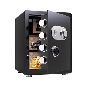 Coffres-forts économiques en acier laminé à froid avec serrure à clé pour la sécurité domestique et la protection contre le feu - Prix fabricant - Product Image 2