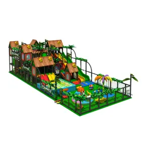 Grand thème de Jungle populaire et amusant, terrain de jeu pour enfants, équipement de terrain de jeu intérieur à vendre