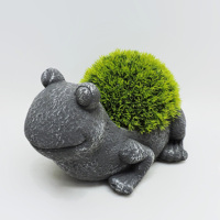 Décoration intérieure extérieure résistante Plante artificielle en pot en fibre de verre Pot en forme d'animal Décoration de plantes artificielles