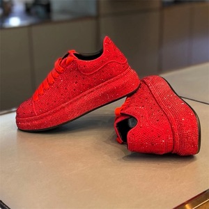 Nuove Sneakers Primaverili di Tendenza con Strass, <span class=keywords><strong>Scarpe</strong></span> Basse <span class=keywords><strong>da</strong></span> Uomo Monocolore, Eleganti con Lacci, Traspiranti e Versatili, Stile Casual Dad Shoes - Product Image 4