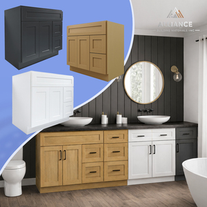 VSD3621R Mueble de Baño de Madera RTA con Lavabo |   Múltiples estilos en stock y listos para enviar |   Mueble de Baño Estilo Americano - Product Image 1