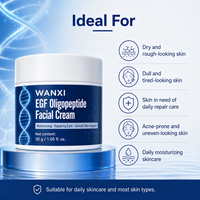 Crème visage à l'oligopeptide EGF WANXI Private Label 50ml, hydratante, réparatrice, lissante, ensemble de soins de la peau OEM/ODM/ODM