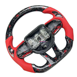 Volant en fibre de carbone personnalisé pour Dodge Charger Challenger <span class=keywords><strong>SRT</strong></span> <span class=keywords><strong>Hellcat</strong></span> 2014-2023 et Jeep Grand Cherokee Trackhawk - Product Image 3