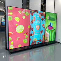 Écran publicitaire interactif HUSHIDA 75 pouces tactile 4K UHD Android sans fil WiFi sur pied intérieur LCD plein écran