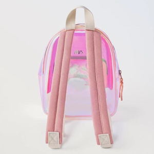 <span class=keywords><strong>Mochila</strong></span> de PVC <span class=keywords><strong>transparente</strong></span> Mini Kids Clear Preschool Book Bag para jardín de infantes - Product Image 5