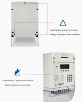 Medidor de Energía Inteligente Trifásico Nengrui STE 38-G STS Estándar IP54 Clase 1.0 Precisión 100A 0-999.9kWh con Pantalla LCD de Modo Dual