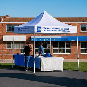 Tienda de exhibición comercial de aleación de aluminio personalizada fácil negro pop-up tente pop-up 10x10 tienda emergente <span class=keywords><strong>para</strong></span> negocios - Product Image 6