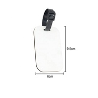 Étiquette de bagage personnalisable avec logo promotionnel, imprimable recto-verso, étiquette de bagage vierge pour sublimation