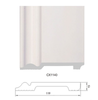 Blanc brillant 5 pouces 120mm Regency Ogee plinthe victorienne Torus Design Architrave garniture PS plinthe salon étanche