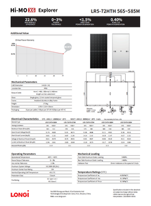 Panel <span class=keywords><strong>Solar</strong></span> Longi Hi-Mo X6 de 565W-585W LR5-72HTH, 144 Celdas, Paneles Fotovoltaicos Monocristalinos, <span class=keywords><strong>Precio</strong></span> al <span class=keywords><strong>por</strong></span> Mayor - Product Image 3