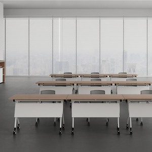 โต๊ะประชุมผู้บริหารแบบพกพา สำหรับ 4 6 8 12 20 คน โต๊ะสำนักงานแบบแยกส่วน เฟอร์นิเจอร์ห้องประชุม โต๊ะห้องประชุม - Product Image 1