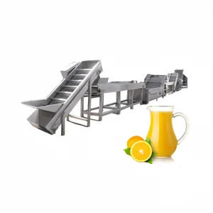 VBJX Fruit Sorting Washing Conveying Peeling and Extraction Small or Large Orange Juice Production Complete Line