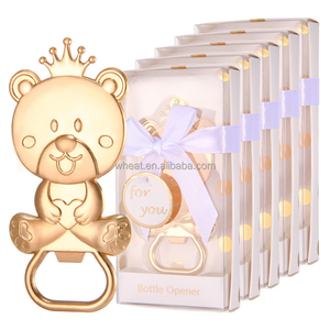 <strong>Baby</strong> Shower Favors Gifts Crown Bear Bottle Opener Key Ring Tools Wedding Favors Holiday Giveaways <strong>for</strong> Guests - Product Image 1