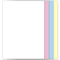 Papier NCR personnalisé sans carbone 210x297 mm, papier sans carbone en feuilles collées, couleur CB CFB CF 2 3 4 parties, papier NCR sans carbone A4