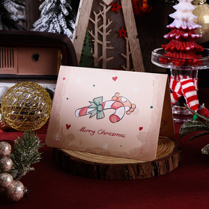 2025 último diseño de lujo vintage Navidad cartón blanco estilo acuarela tarjeta de felicitación para bendecir a <span class=keywords><strong>amigos</strong></span> - Product Image 6