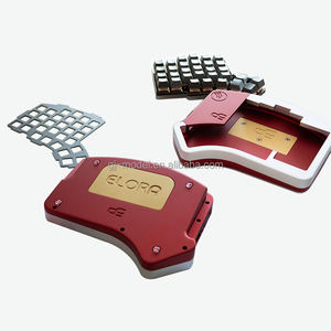 Caja de teclado mecánico Placa de peso Personalizado OEM Anodizado E-coating elora_ocl Mecanizado CNC Mini teclados de aluminio de Gaojie - Product Image 5