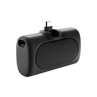 Mini Power Bank Capsule 10000mAh, Chargeur de Téléphone, Charge Rapide 22.5W, Chargeur Portable, Câble Type-C Pliable Intégré, Cadeau