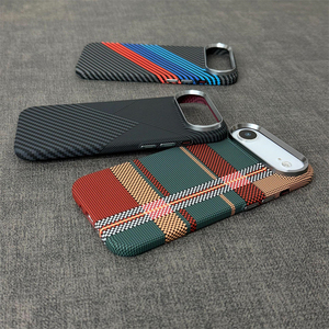 metal frame forged carbon <b>phone</b> case with magnetic for iphone 17 17pro 17air,for iphone 17 pro case genuine carbon fiber - Product Image 2
