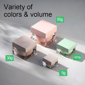 <span class=keywords><strong>Pot</strong></span> carré en acrylique <span class=keywords><strong>de</strong></span> luxe 50g, <span class=keywords><strong>pot</strong></span> vide carré en acrylique pour salons <span class=keywords><strong>de</strong></span> beauté et routine <span class=keywords><strong>de</strong></span> soins personnels - Product Image 2