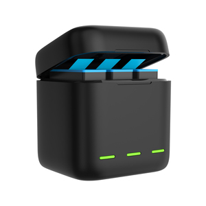 Boîte de rangement et chargeur de batterie Telesin <span class=keywords><strong>GoPro</strong></span> 12 à 3 emplacements pour caméras <span class=keywords><strong>GoPro</strong></span> Hero 11/10/9 - Product Image 1