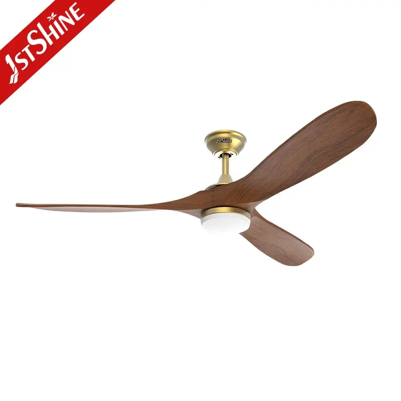 1stshine LED ceiling fan smart remote 3 wood blades energy efficient ceiling fan with dimmable light