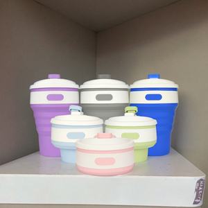 Bouteille d'eau pliable en silicone pour le sport, idéale pour le camping et les voyages en extérieur, personnalisable, vente en gros, pour cadeaux promotionnels - Product Image 2