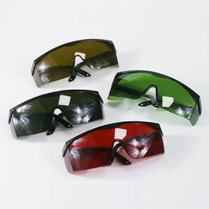 Gafas de seguridad para láser, montura negra, lentes verdes, protección UV, protección ocular antirradiación, protección contra la radiación de luz - Product Image 2