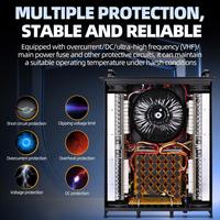 Amplificateur professionnel de haute qualité 2U 4*1200W 4 canaux, amplificateur stéréo classe H, système de sonorisation, amplificateur de puissance