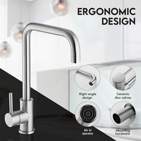 Robinet 3 en 1 fabriqué en Chine, salle de bain, luxe, or, robinet de salle de bain chaud et froid, robinet de cuisine en laiton, lavabo mural, acier inoxydable, robinet de cuisine