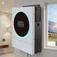Onduleur solaire hybride 4kW 24V 230V hors réseau à onde sinusoïdale pure pour système de stockage d'énergie domestique et solution d'alimentation de secours à usage quotidien