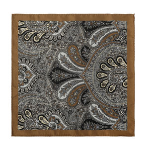 Nouvelle Arrivée 2026 – Foulard de Luxe en Soie Brossée 100% pour Homme, Motif Carré de Poche, Fabrication Exquise Personnalisée, Collection Automne/Hiver - Product Image 3