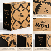 Boîte cadeau personnalisée de luxe pour chapeaux, emballage en carton ondulé écologique recyclé, impression offset du logo, pour marques de vêtements et casquettes