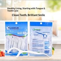Fil dentaire jetable ultra-fin avec cure-dent intégré, instrument de soin buccal de classe I à haute élasticité, portable