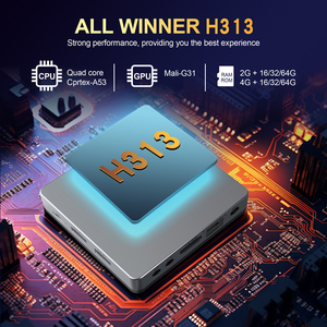 Décodeur HCS96 Sliver 4 Go de RAM 64 Go de ROM avec Allwinner H313 Quad Core Télécommande vocale Contrôle de la voix Prise en charge 4k Android 16 Boîtier <span class=keywords><strong>TV</strong></span> - Product Image 4